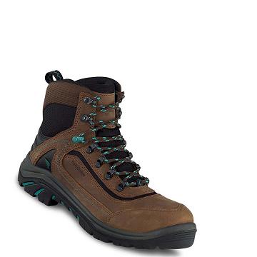 Red Wing Tradeswoman 6-inch Safety Toe Women's Waterproof Boots Brown | ZA 15BEX